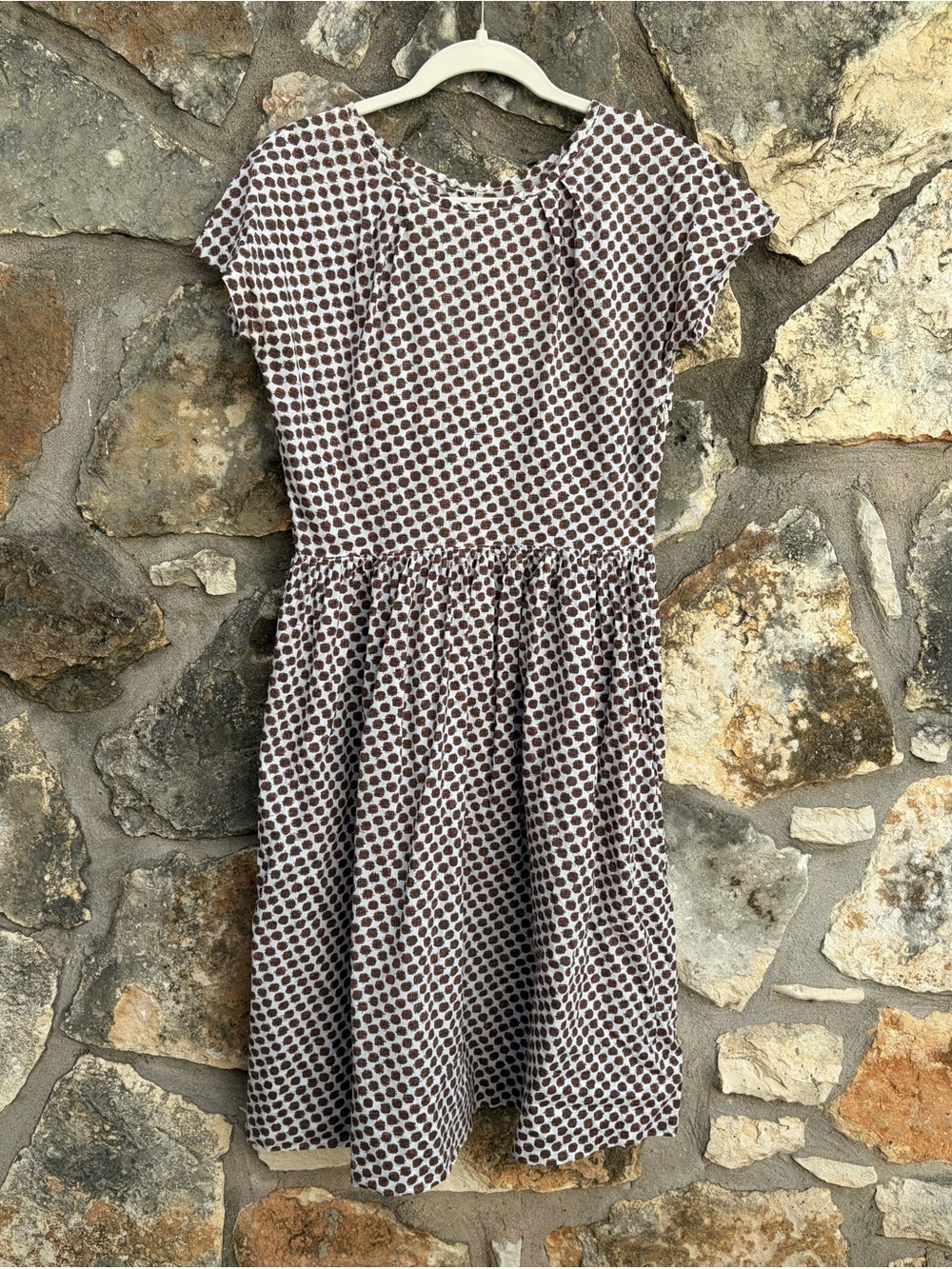 Vtg 50s/60s Cotton Dress sz Small 4 / 6